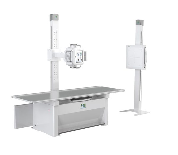 Máquina de rayos X de alta frecuencia digital de doble columna de 50KW súper rentable para hospital MSLHX43