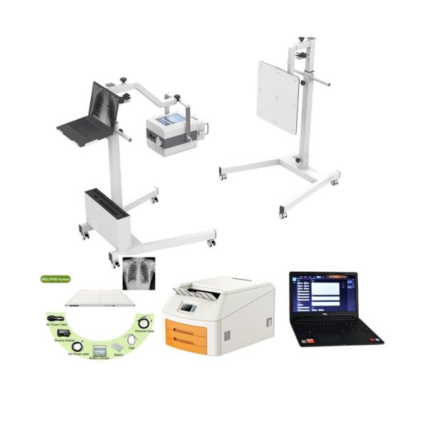 Máquina de rayos X digital portátil con pantalla táctil DR Xray, máquina de rayos X de 5KW MSLGX11.