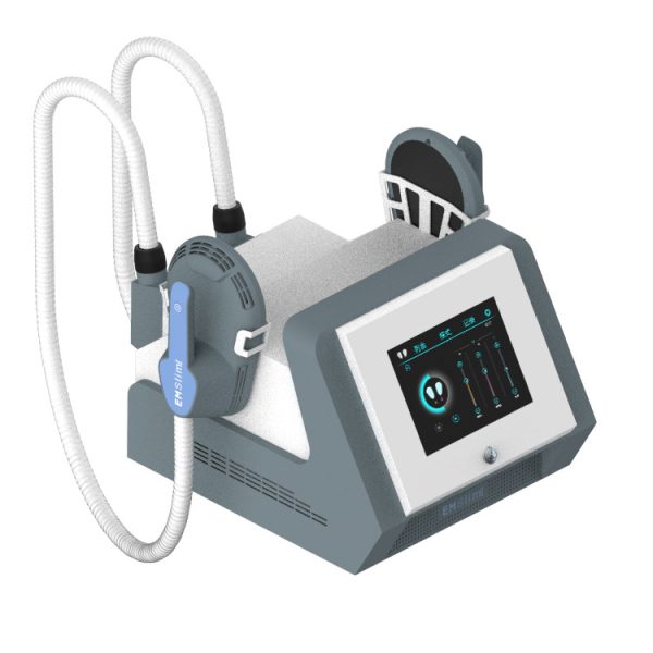 Máquina de terapia magnética para esculpir el cuerpo de doble cabezal portátil de sobremesa EMSlim Neo RF.