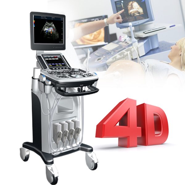 Máquina de ultrasonido Doppler en color 3D 4D para hospital, carro de venta caliente Zoncare MSLCU46