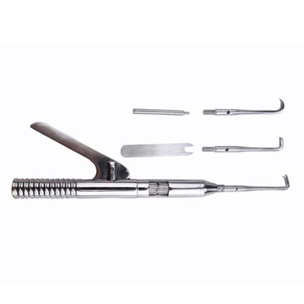 Materiales dentales extractor automático de coronas de acero inoxidable, alicates de extracción de coronas, kit removedor de coronas con 3 puntas MSLGAL1226