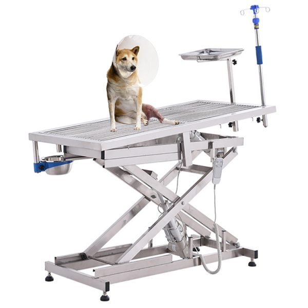 Mesa de operaciones eléctrica para mascotas de elevación para animales domésticos de acero inoxidable médico veterinario MSLDWL61