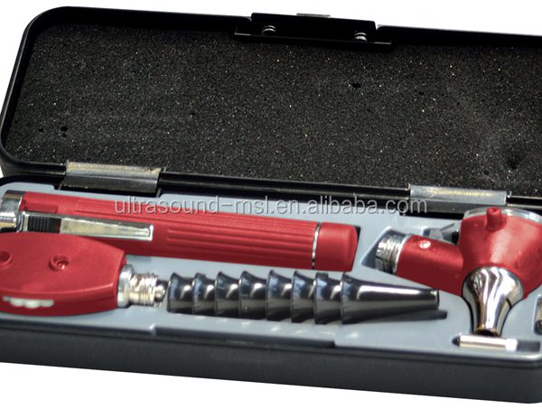 Mini Otoscopio y oftalmoscopio médico profesional en set para membrana del oído interno MSLEY02