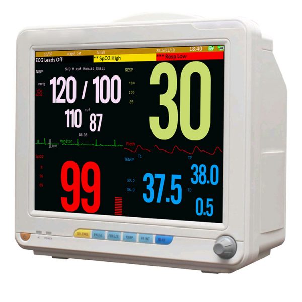Monitor de pacientes portátil de múltiples parámetros MSLMP12