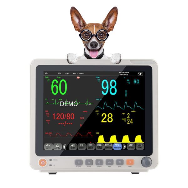 Monitor de pacientes y veterinario multiparámetro portátil, Monitor de pacientes multifunción veterinario para uso clínico MSLMP30