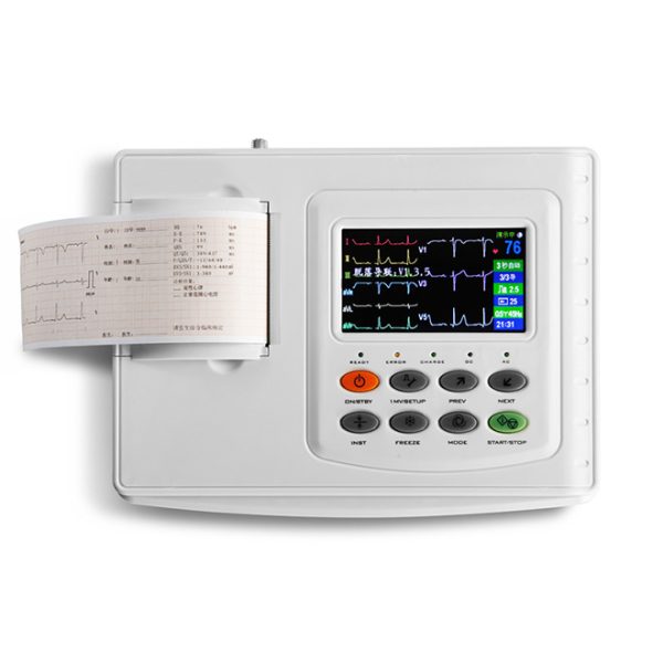 Monitor ECG de 3 canales con electrodo de precio de fábrica MSLEC48
