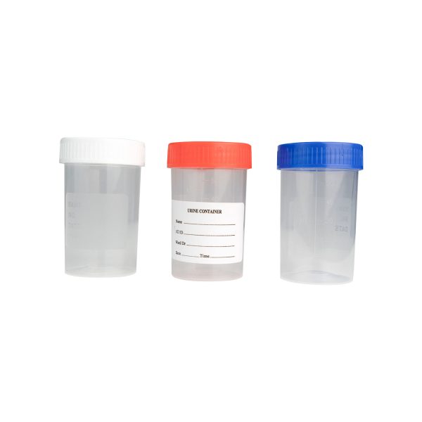 Orina de labios rojos Orinal para adultos 30 ml 60 ml Contenedor de muestra Botella de orina MSLRT16