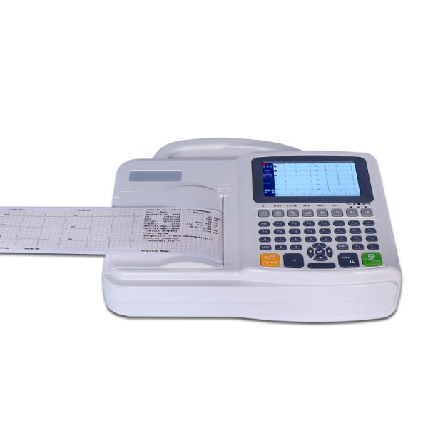 Pantalla LCD de 5 pulgadas, equipo médico moderno más reciente, máquina de ECG de 3 canales con interpretación MSLEC27