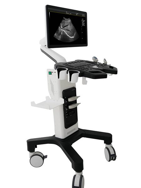 Pantalla LCD médica de alta definición para diagnóstico en color con carro de ultrasonido Doppler, viene de serie con dos sondas MSLCU10.