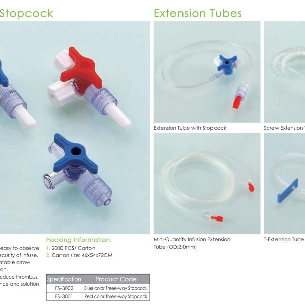 Tubo de extensión de tubo de alta presión médica Conectores de tubos B.S.D.D846