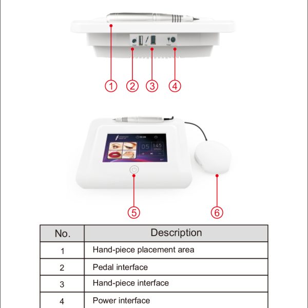 Máquina digital de maquillaje permanente caliente, equipo de belleza con un precio bajo B.S.D.V11