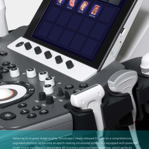Sonoscape S50 Elite Máquina de ultrasonido Doppler en color médico ai para embarazo S50-Elite