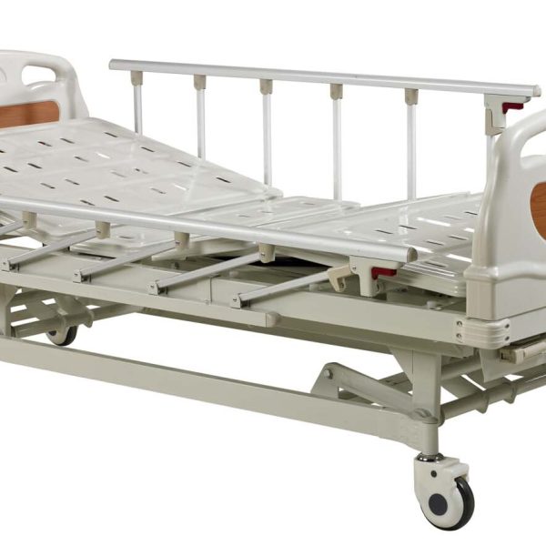 Equipo Hospitalario Tres Funciones Paciente Ajustable Médico 3 Manivelas Cama Hospitalaria Manual Pakistán B.S.D.HB04