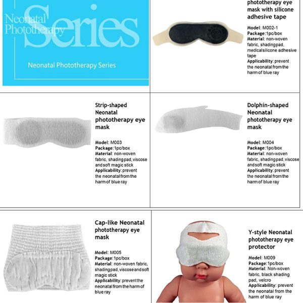 Máscara ocular de fototerapia neonatal para bebés B.S.D.M002