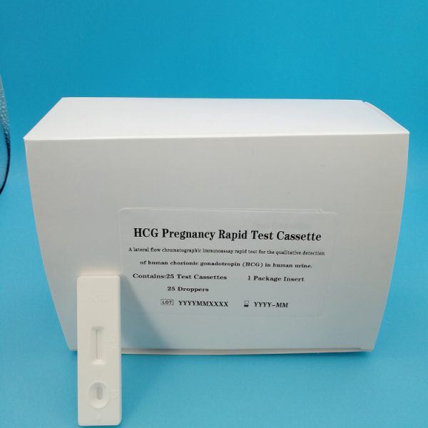 Tira de prueba de embarazo en orina de alta calidad Egretmed One Step HCG para mujeres Kit de diagnóstico rápido de embarazo HCG temprano en casa B.S.D.RDT016