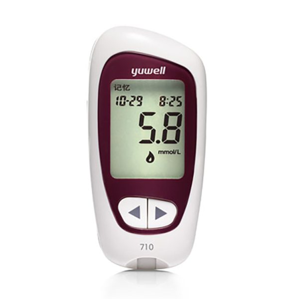 Monitor de glucosa en sangre para diabéticos con un toque Contour Plus Smart de 8 segundos Accusure-710.