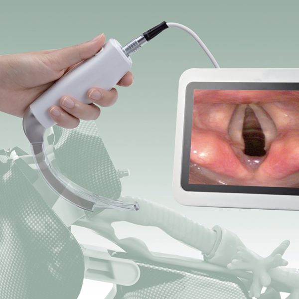 Monitor de 8 pulgadas Easy View, endoscopio médico portátil para ENT con cámara de vídeo laringoscopio con hojas reutilizables B.S.D.VL13
