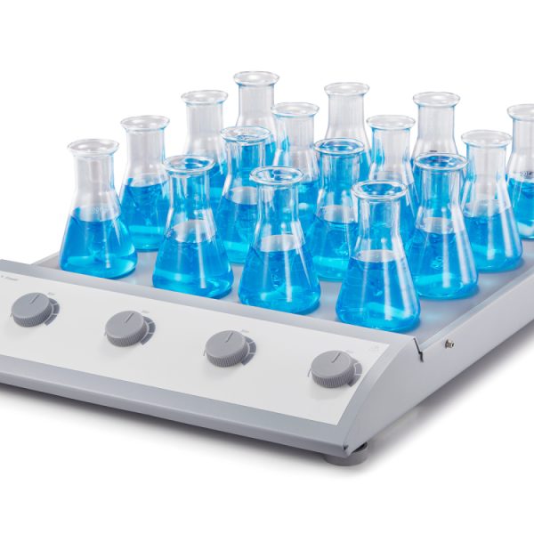 Placa calefactora magnética con agitador para laboratorio escolar de 16 canales MSLPB03