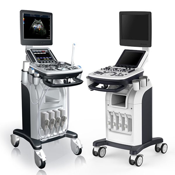 Precio de fábrica ecógrafo Doppler a color 3D 4D en carro médico ecógrafo veterinario y humano MSLCU46