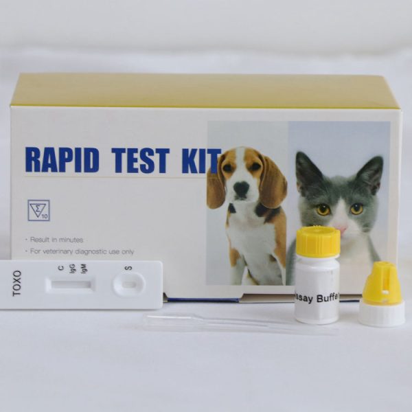 Prueba rápida de anticuerpos IgG/IgM de Toxoplasma para veterinaria (TOXO Ab) MSLDH07B