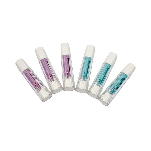 Punta de seguridad para lanceta de prueba de sangre de diagnóstico rápido 21G 23G 26G 28G 30G MSLSLC10