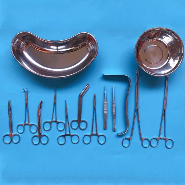 Set de instrumentos para parto normal y cirugía médica, 25 piezas, Set de parto de bebé de ginecología MSLBAO1134