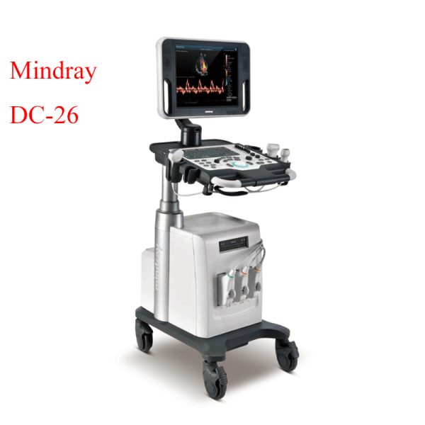 Sistema de diagnóstico de ultrasonido Doppler en color 4D de carrito a precio económico Mindray DC-26 Escáner de ultrasonido