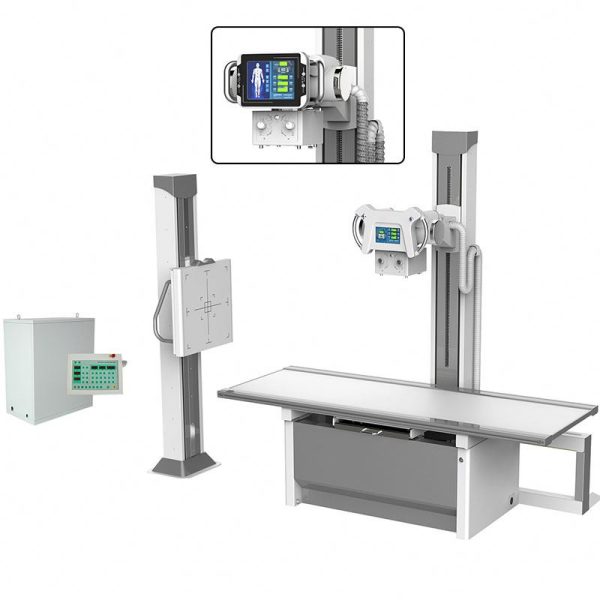 Sistema de radiografía de rayos X de alta frecuencia médica de 20KW/32KW/50KW Máquina de rayos X digital portátil/fija para uso en laboratorio y hospital MSLHX04