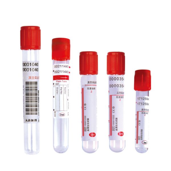 Tubo de recolección de muestra de sangre simple evacuada micro estéril de diferentes tamaños aprobado por CE e ISO con EDTA.
