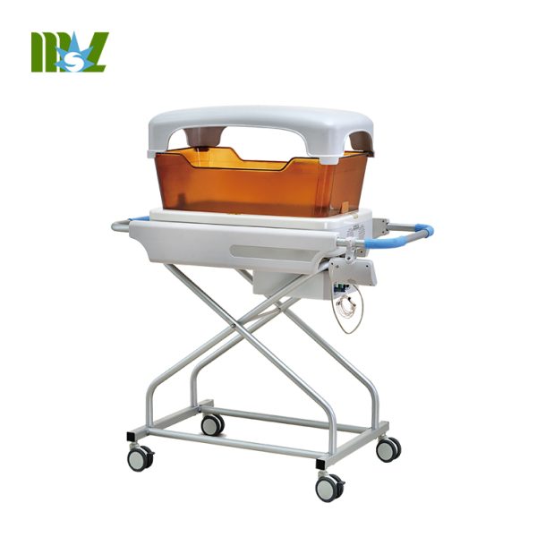 Unidad de fototerapia infantil MSLHD12 a precio competitivo para el tratamiento de la ictericia en bebés en cama de hospital con luz LED azul.