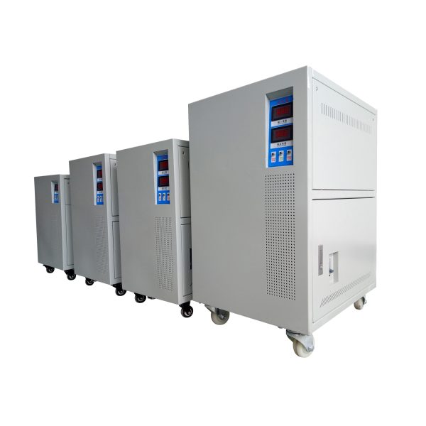 Uso Industrial Control de Motor Servo Trifásico 9kva Estabilizador de Voltaje de Generador Automático MSLWY04