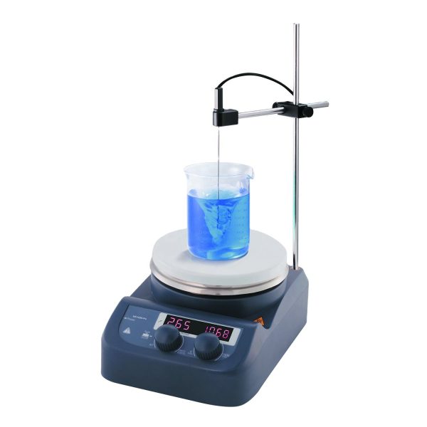 West Tune Pantalla LCD 1500rpm Agitador Magnético de Laboratorio con Placa Calefactora MSLPB01