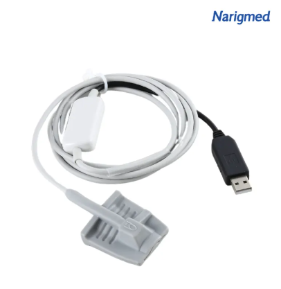 Sensor Spo2 del Abrigo del Silicón Nopd-01 Con el Conector USB del Módulo interno