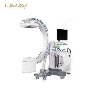 Máquina de rayos X C-Arm de alta frecuencia de 5kW con LCD touch para imágenes digitales móviles