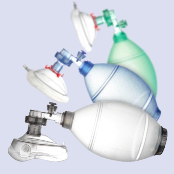 Resucitador manual de silicona reutilizable