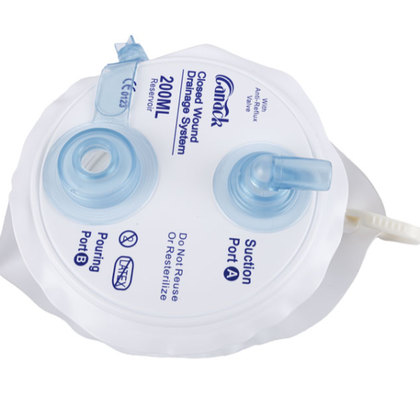 Sistema de drenaje de heridas de PVC