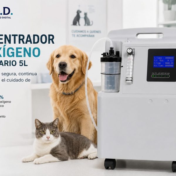 Concentrador de Oxígeno Veterinario B.S.D. OX5VET – 5 L/min